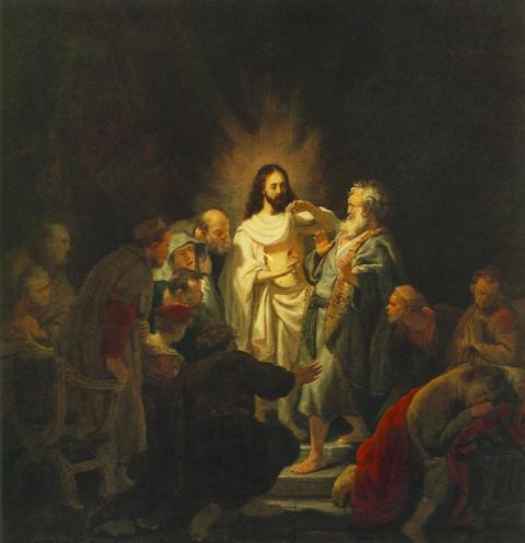 Rembrandt: Szent Tamás hitetlensége